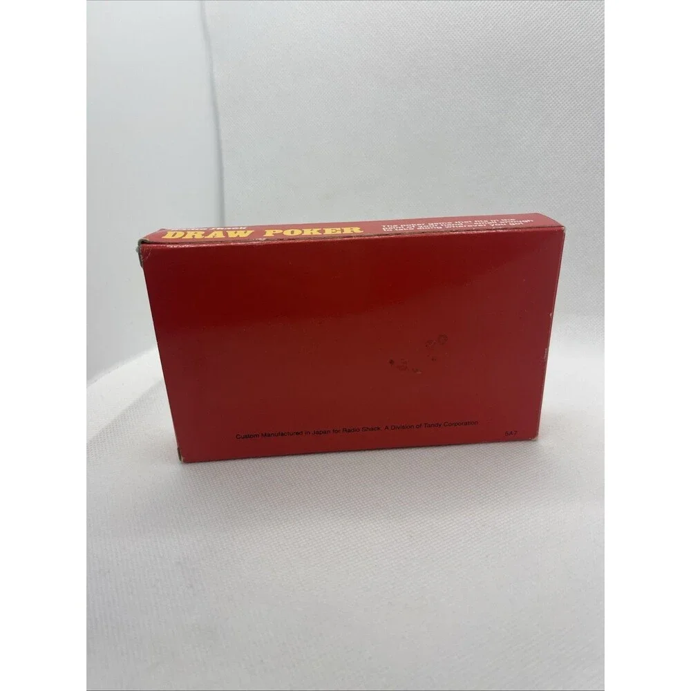 NIB Tested Vintage 80s Radio Shack Draw Poker Card Game Japan 60-2351